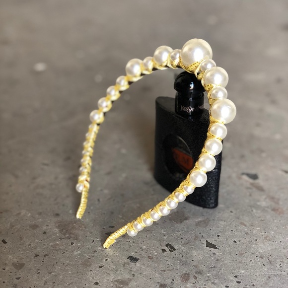 ▪️Pearl headband handmade ▪️ - Picture 2 of 5